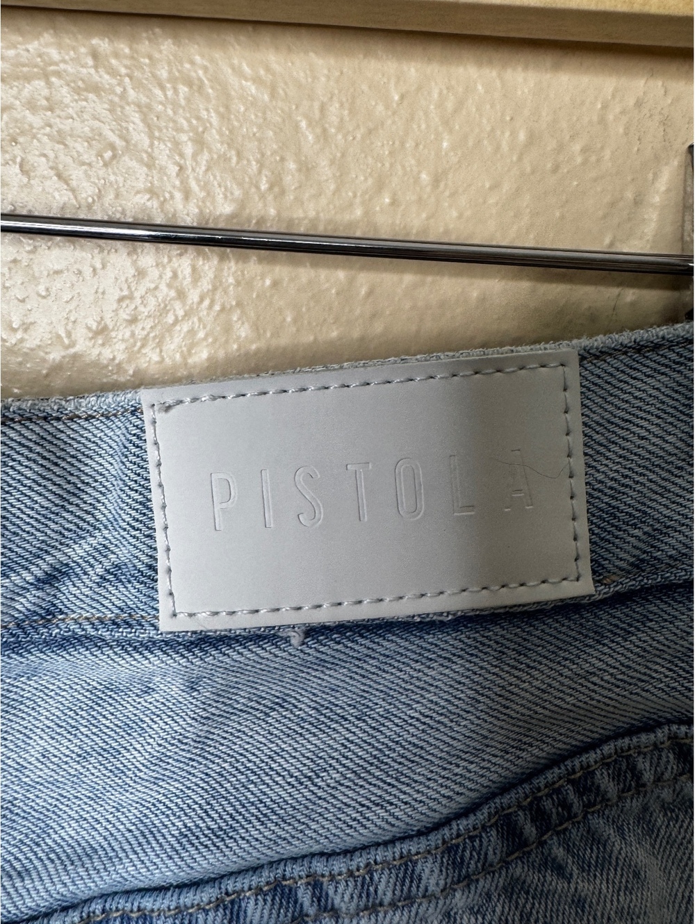 Pistola Womens Size 26 Jeans Light Wash Distressed Ripped Knee Straight Leg - Picture 9 of 9